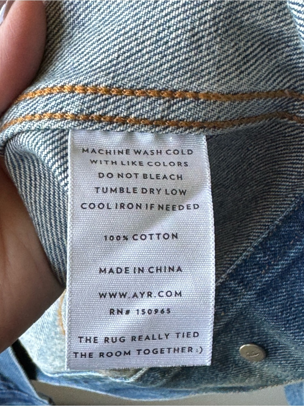 AYR The Ride or Fly Denim Jacket - Picture 4 of 4
